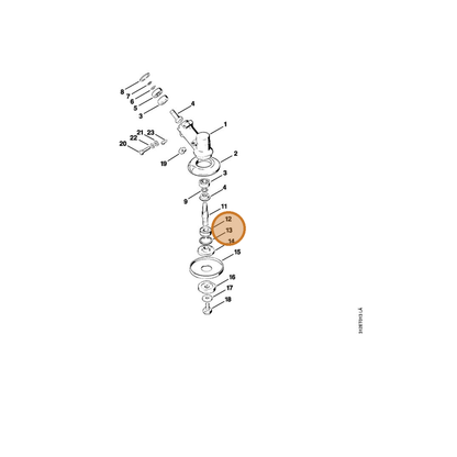 STIHL part 9456-621-3100 — IPL diagram snippet (6x zoom, amber highlight)
