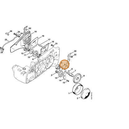 STIHL part 9456-621-4330 — IPL diagram snippet (6x zoom, amber highlight)