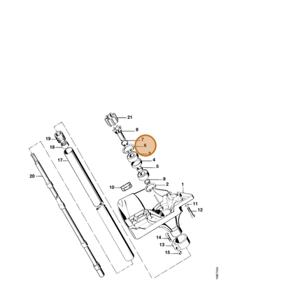 STIHL part 9456-621-4480 — IPL diagram snippet (6x zoom, amber highlight)
