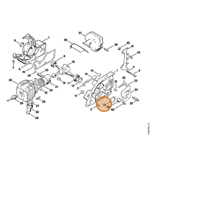 STIHL part 9465-620-2620 — IPL diagram snippet (6x zoom, amber highlight)