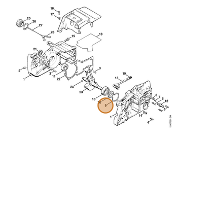 STIHL part 9465-620-2720 — IPL diagram snippet (6x zoom, amber highlight)