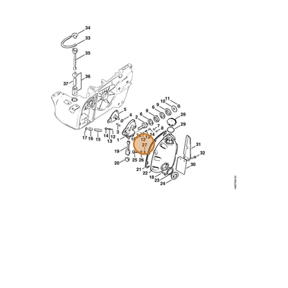 STIHL part 9468-621-0330 — IPL diagram snippet (6x zoom, amber highlight)