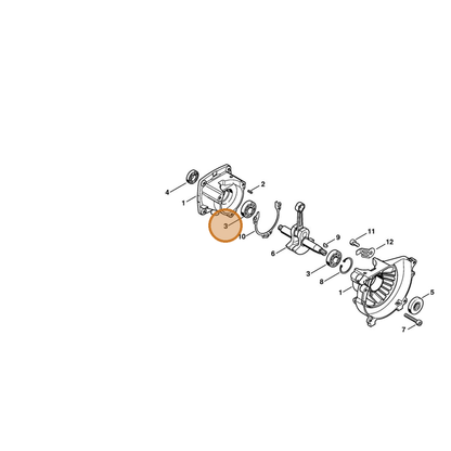STIHL part 9503-003-0211 — IPL diagram snippet (6x zoom, amber highlight)