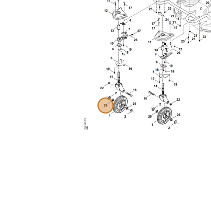 STIHL part 9503-003-5132 — IPL diagram snippet (6x zoom, amber highlight)