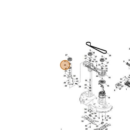 STIHL part 9503-003-5633 — IPL diagram snippet (6x zoom, amber highlight)