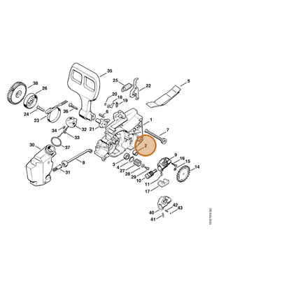 STIHL part 9513-003-1920 — IPL diagram snippet (6x zoom, amber highlight)