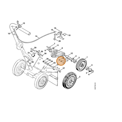 STIHL part 9582-003-0471 — IPL diagram snippet (6x zoom, amber highlight)