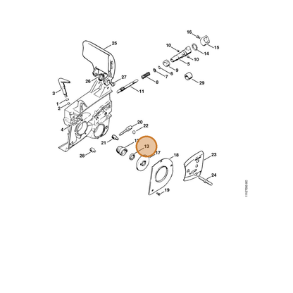 STIHL part 9642-003-1440 — IPL diagram snippet (6x zoom, amber highlight)