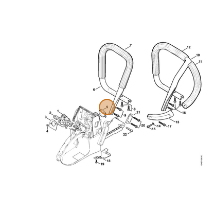 STIHL part 9771-021-2620 — IPL diagram snippet (6x zoom, amber highlight)