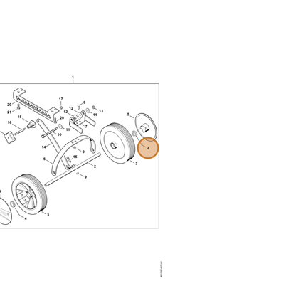 STIHL part 9991-003-1130 — IPL diagram snippet (6x zoom, amber highlight)