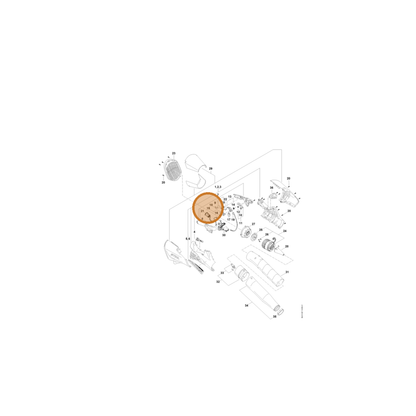 STIHL part BA01-430-2100 — IPL diagram snippet (6x zoom, amber highlight)