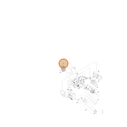 STIHL part BA01-706-8000 — IPL diagram snippet (6x zoom, amber highlight)