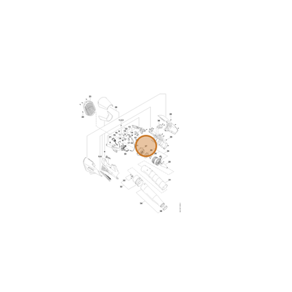 STIHL part BA01-761-1101 — IPL diagram snippet (6x zoom, amber highlight)