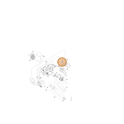 STIHL part BA01-798-8800 — IPL diagram snippet (6x zoom, amber highlight)