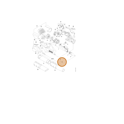 STIHL part BA02-790-1001 — IPL diagram snippet (6x zoom, amber highlight)