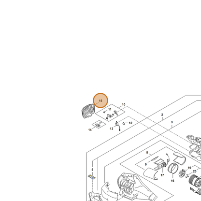 STIHL part BA09-706-8000 — IPL diagram snippet (6x zoom, amber highlight)