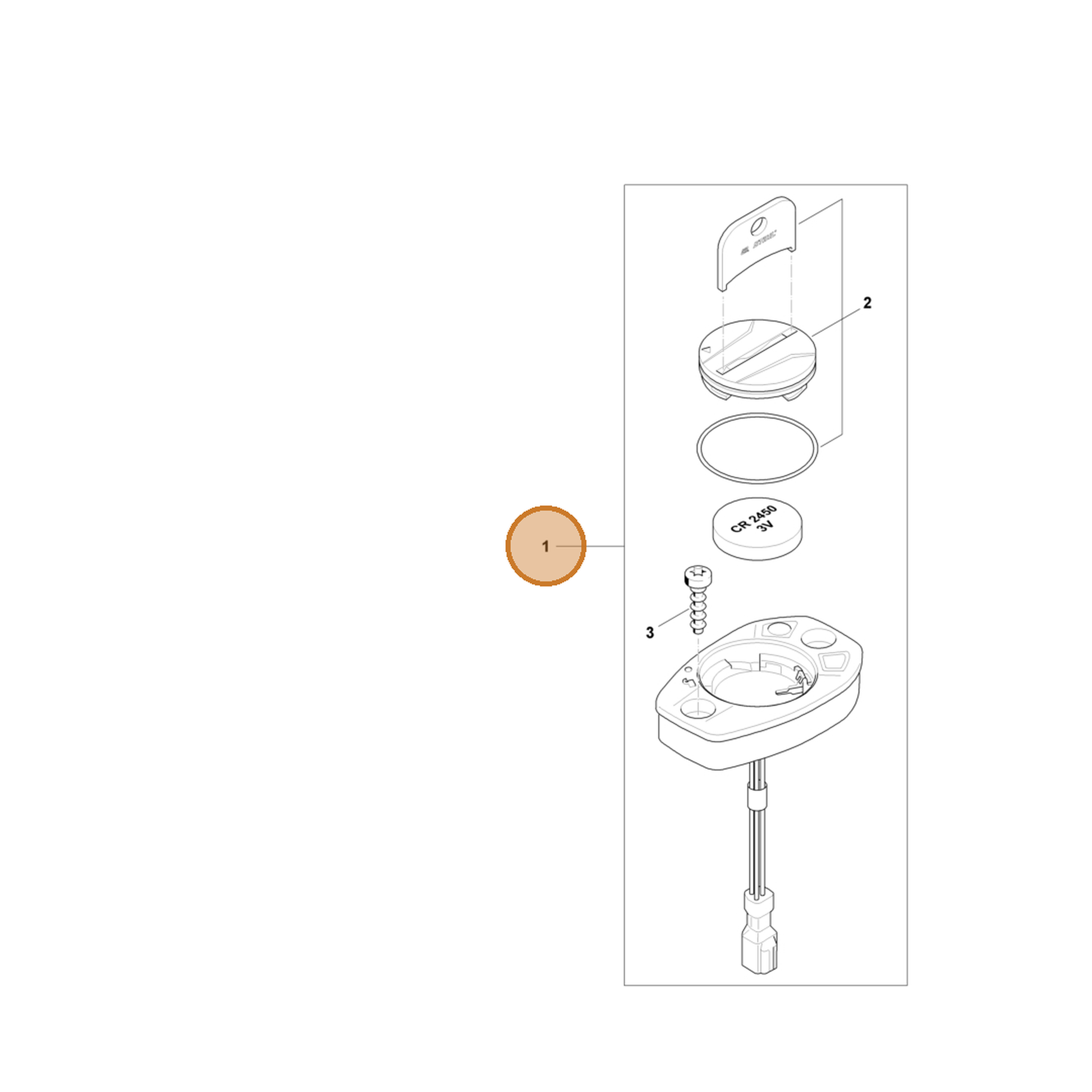STIHL part CA01-400-4901 — IPL diagram snippet (6x zoom, amber highlight)