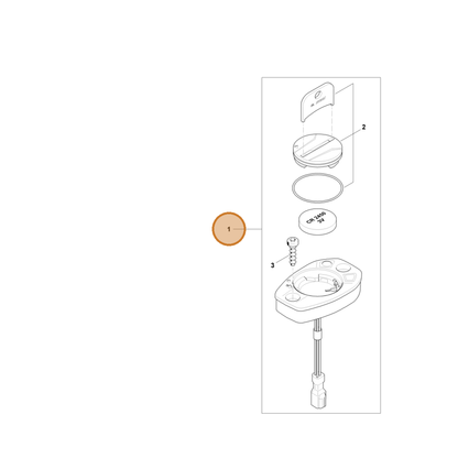 STIHL part CA01-400-4901 — IPL diagram snippet (6x zoom, amber highlight)