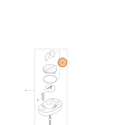 STIHL part CA01-430-3601 — IPL diagram snippet (6x zoom, amber highlight)