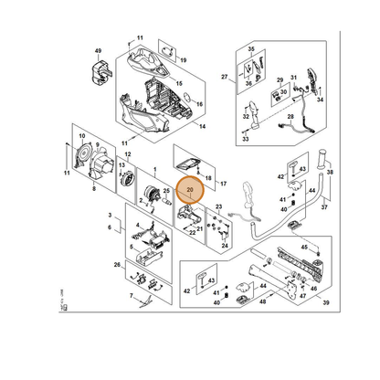 STIHL part FA01-600-3401 — IPL diagram snippet (6x zoom, amber highlight)