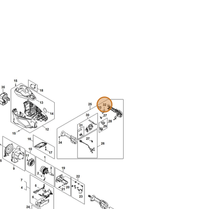 STIHL part FA01-790-4700 — IPL diagram snippet (6x zoom, amber highlight)