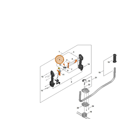 STIHL part FA03-182-4502 — IPL diagram snippet (6x zoom, amber highlight)
