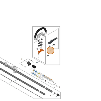 STIHL part FA08-790-8400 — IPL diagram snippet (6x zoom, amber highlight)