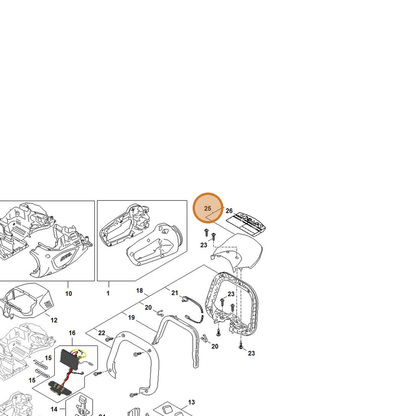 STIHL part HA06-790-9101 — IPL diagram snippet (6x zoom, amber highlight)