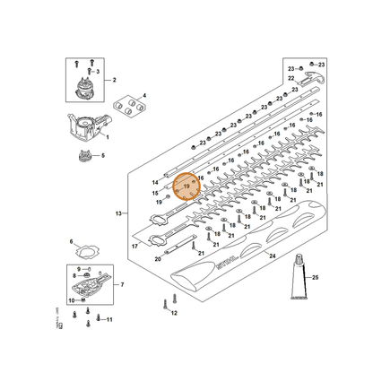 STIHL part HA07-641-4900 — IPL diagram snippet (6x zoom, amber highlight)