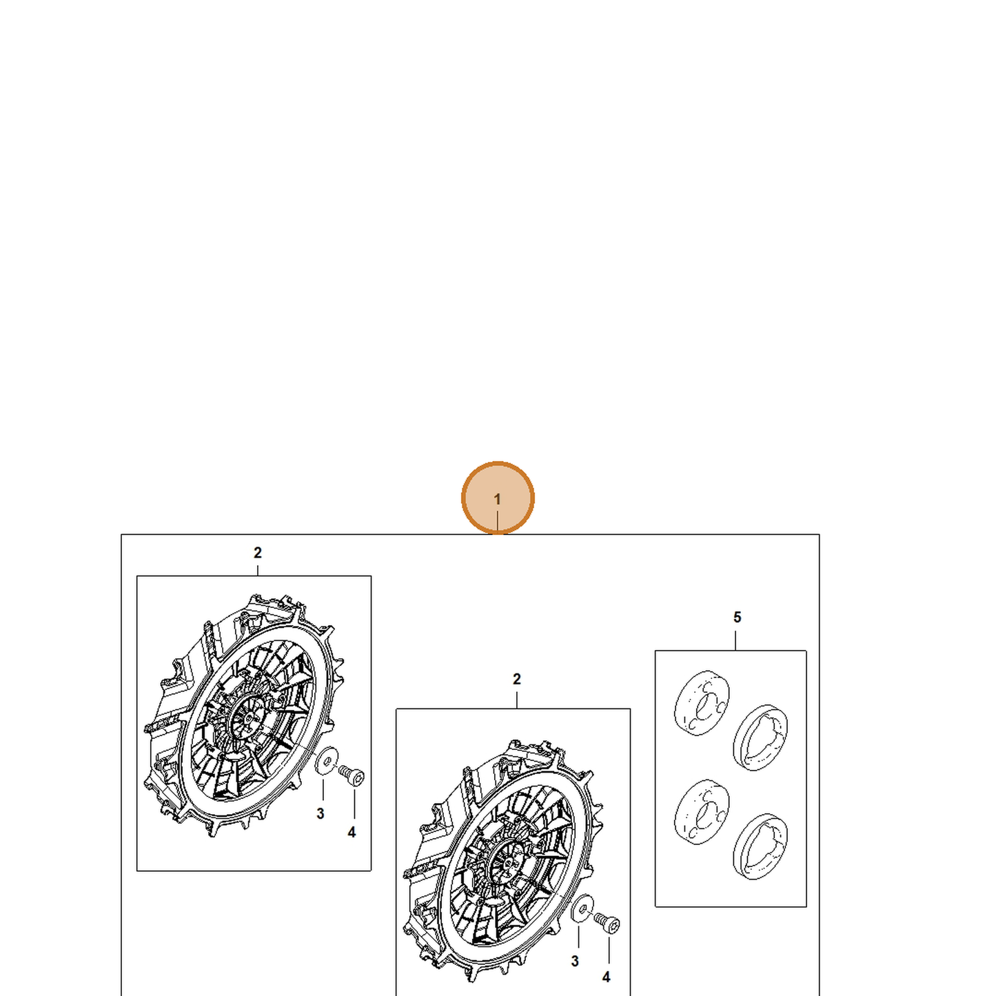 STIHL part IA01-007-4710 — IPL diagram snippet (6x zoom, amber highlight)