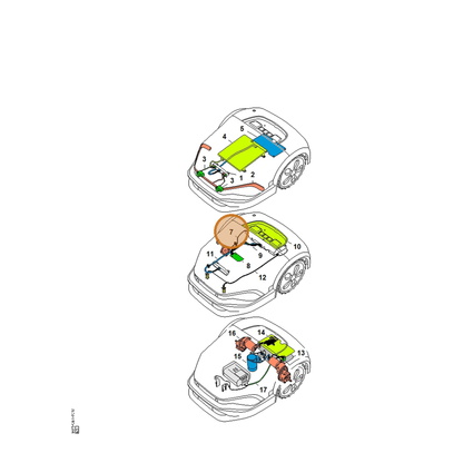 STIHL part IA01-440-0306 — IPL diagram snippet (6x zoom, amber highlight)
