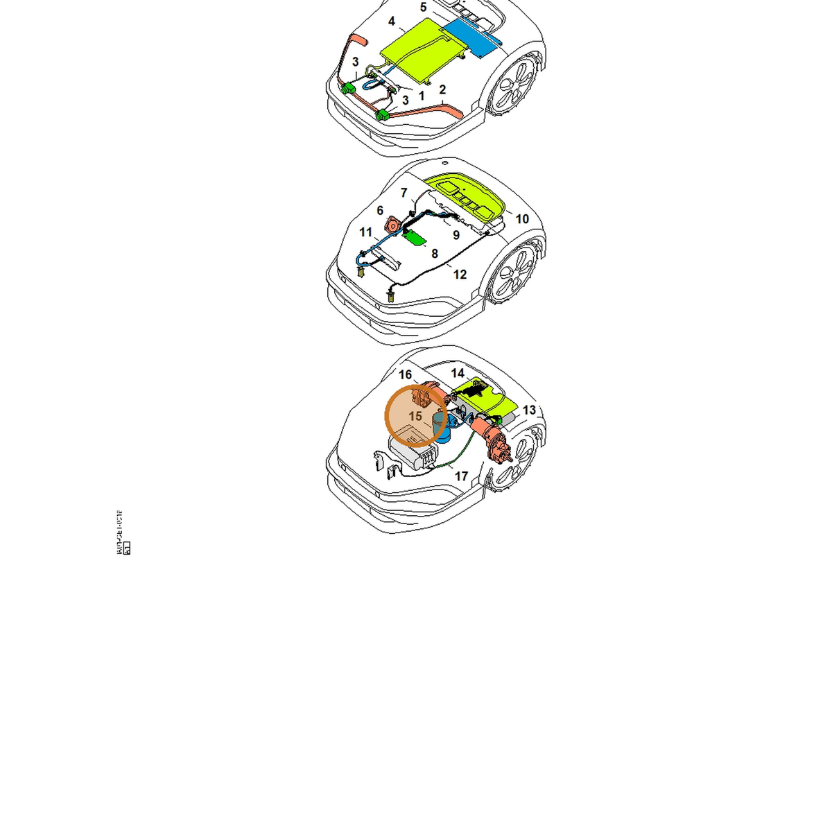 STIHL part IA01-600-0200 — IPL diagram snippet (6x zoom, amber highlight)