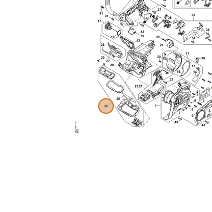 STIHL part MA01-400-0601 — IPL diagram snippet (6x zoom, amber highlight)