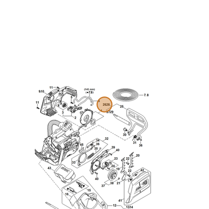 STIHL part MA01-790-9101 — IPL diagram snippet (6x zoom, amber highlight)