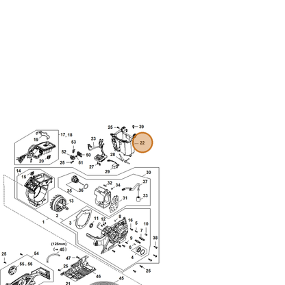 STIHL part MA02-400-9400 — IPL diagram snippet (6x zoom, amber highlight)