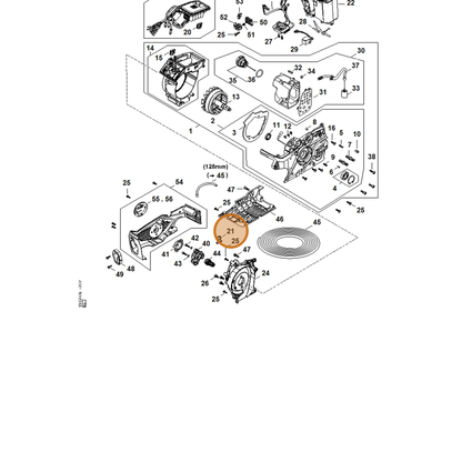 STIHL part MA02-430-0503 — IPL diagram snippet (6x zoom, amber highlight)