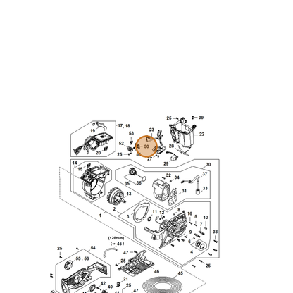 STIHL part MA02-432-1200 — IPL diagram snippet (6x zoom, amber highlight)