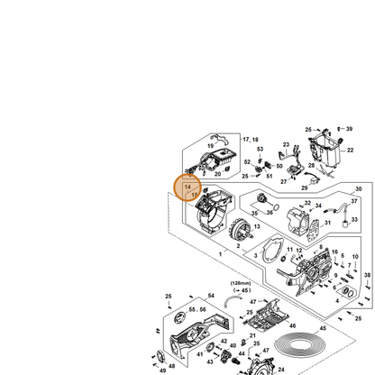 STIHL part MA02-600-4403 — IPL diagram snippet (6x zoom, amber highlight)