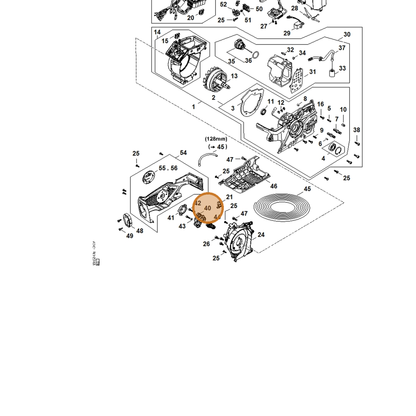 STIHL part MA02-640-3200 — IPL diagram snippet (6x zoom, amber highlight)