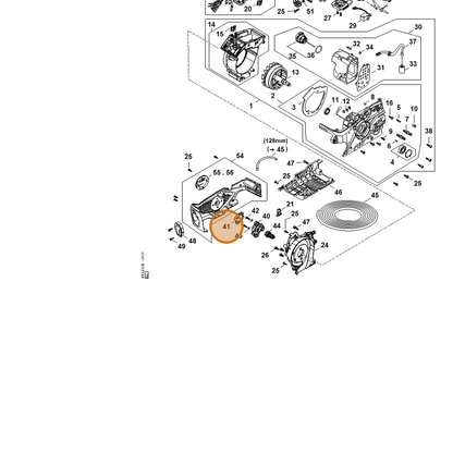 STIHL part MA02-641-7400 — IPL diagram snippet (6x zoom, amber highlight)