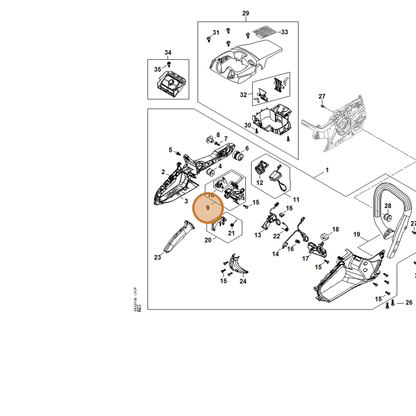 STIHL part MA02-790-5401 — IPL diagram snippet (6x zoom, amber highlight)