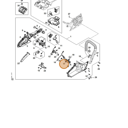 STIHL part MA02-792-0200 — IPL diagram snippet (6x zoom, amber highlight)