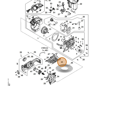 STIHL part MA02-798-2200 — IPL diagram snippet (6x zoom, amber highlight)