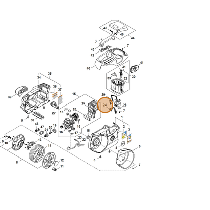 STIHL part RA01-440-1901 — IPL diagram snippet (6x zoom, amber highlight)