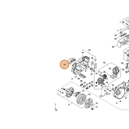 STIHL part RA01-791-5400 — IPL diagram snippet (6x zoom, amber highlight)