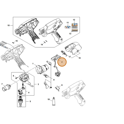 STIHL part RA02-430-1400 — IPL diagram snippet (6x zoom, amber highlight)