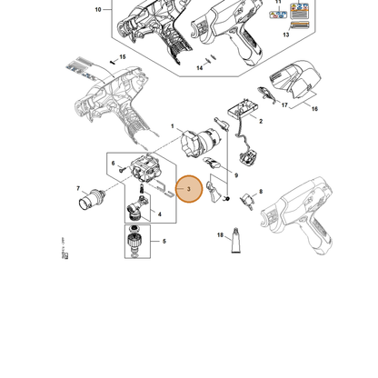 STIHL part RA02-700-5601 — IPL diagram snippet (6x zoom, amber highlight)