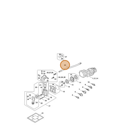 STIHL part RE02-670-0800 — IPL diagram snippet (6x zoom, amber highlight)