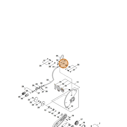 STIHL part TA02-677-8200 — IPL diagram snippet (6x zoom, amber highlight)