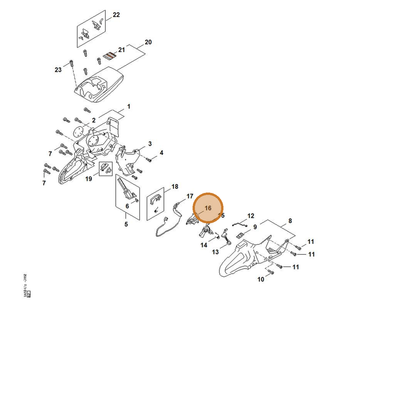 STIHL part TA02-791-5400 — IPL diagram snippet (6x zoom, amber highlight)